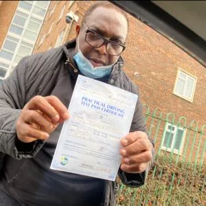 Driving test booking support Tottenham happy student